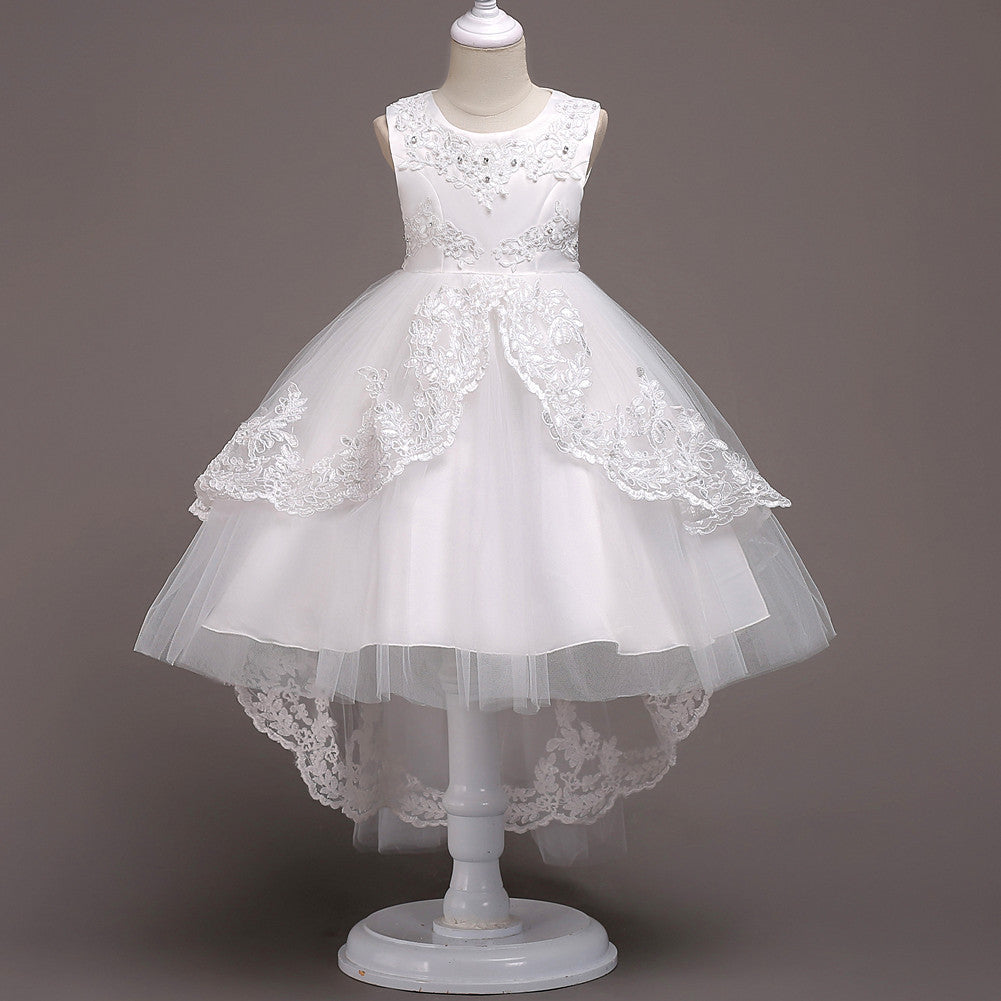 Girls white children's dresses