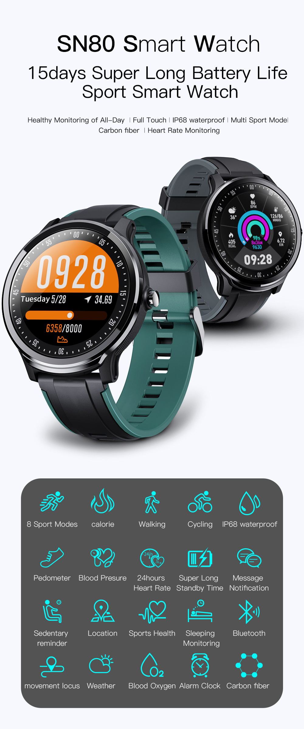 Women's SN80 smart watch