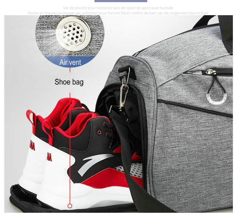 Alternate view: Unisex wet & dry gym bag