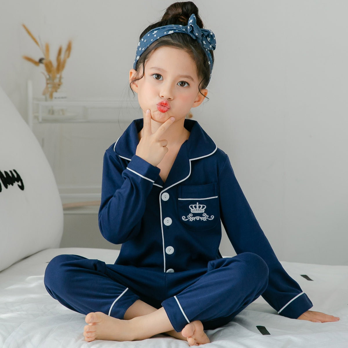 Girls cotton pajamas