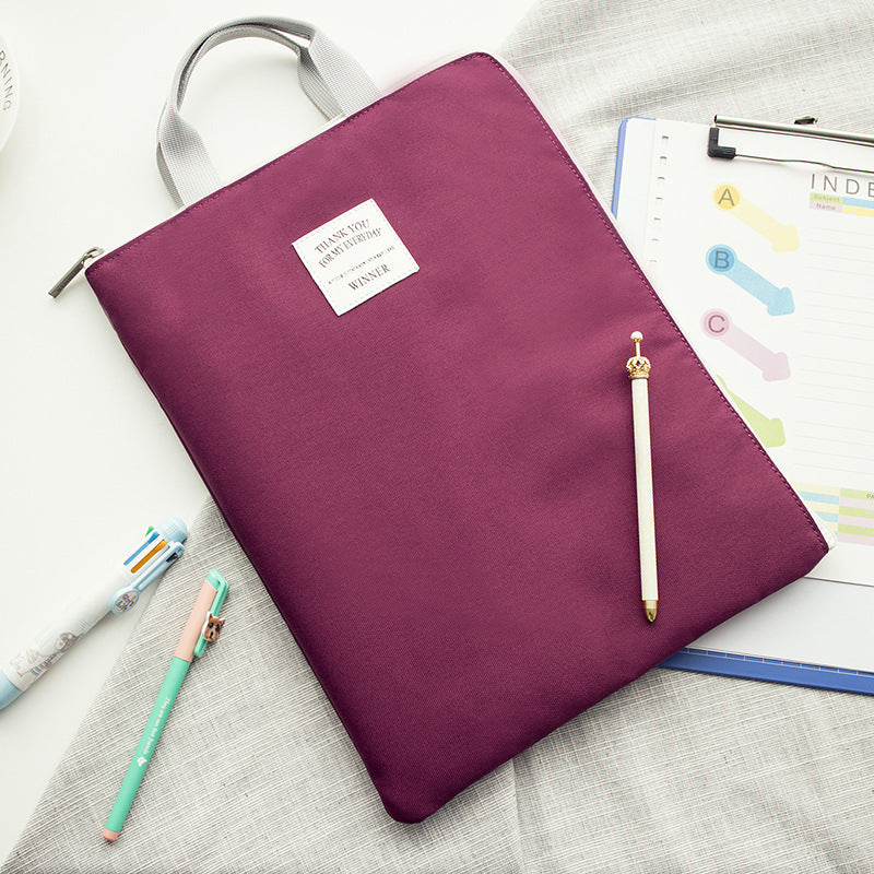 Unisex A4 document bag