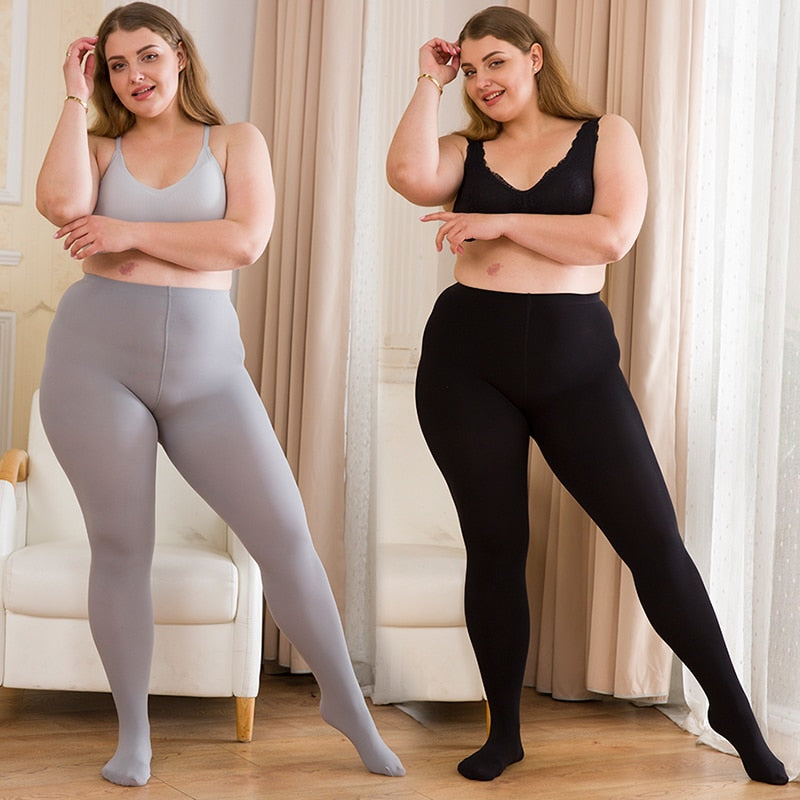 Plus Size Fleece Lined Tights - view 1