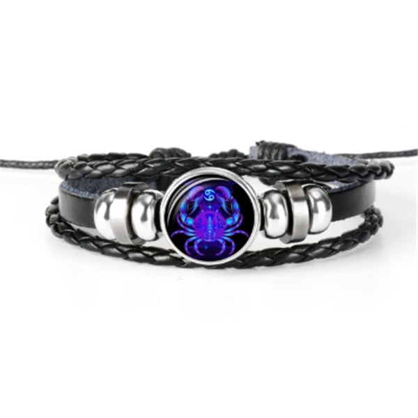 Alternate view: Unisex zodiac constellation bracelet