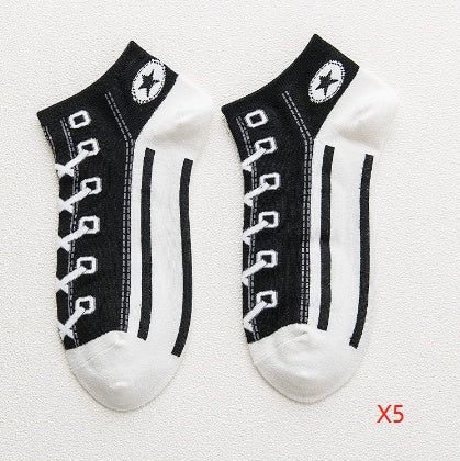 Low Cut Cotton Boat Socks - view 12