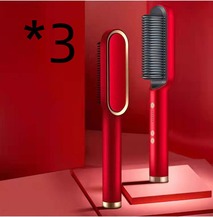 Unisex 2 in 1 hair straightener comb