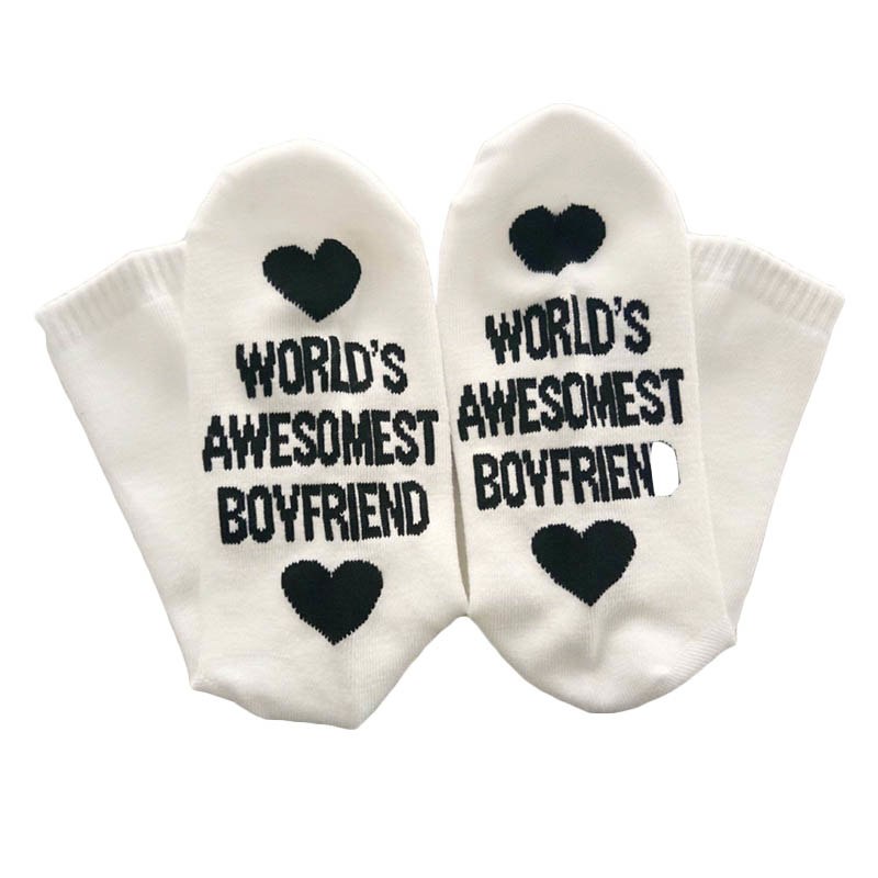 Cotton Letter Print Socks - view 6
