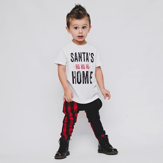 Boys letter print t-shirt