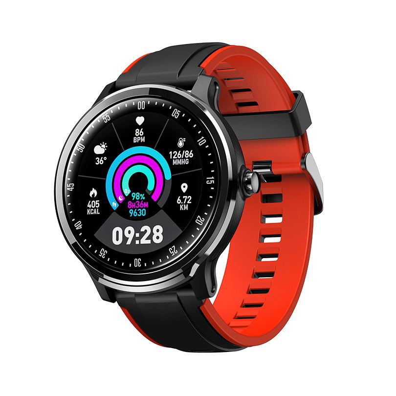 Women's red SN80 smart watch