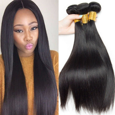 Women's brazilian straight hair weave
