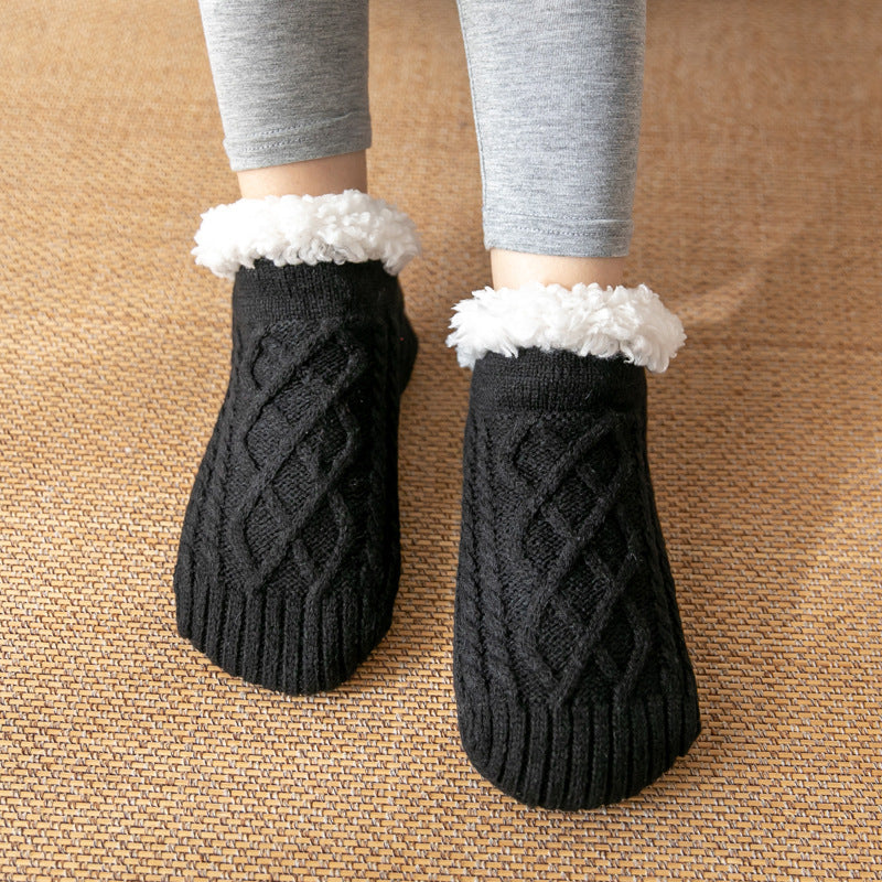 Knitted Plush Non-Slip Socks - view 10