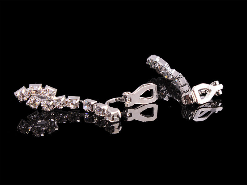 Unisex 4 piece rhinestone jewelry set