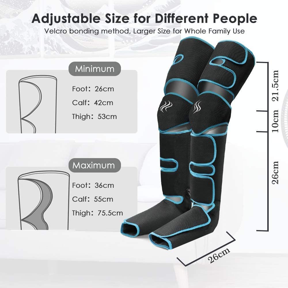 Alternate view: Unisex heated leg massager