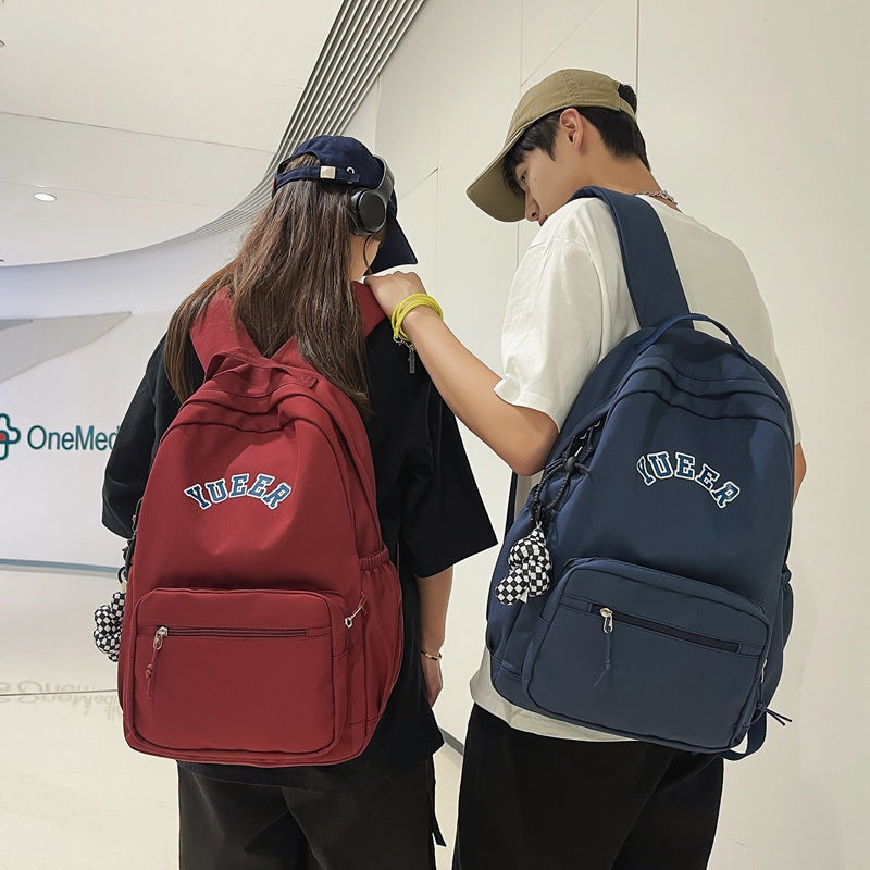 Girls simple nylon backpack