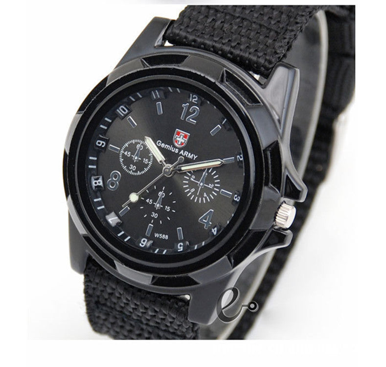 Military style nylon strap watch - view 3