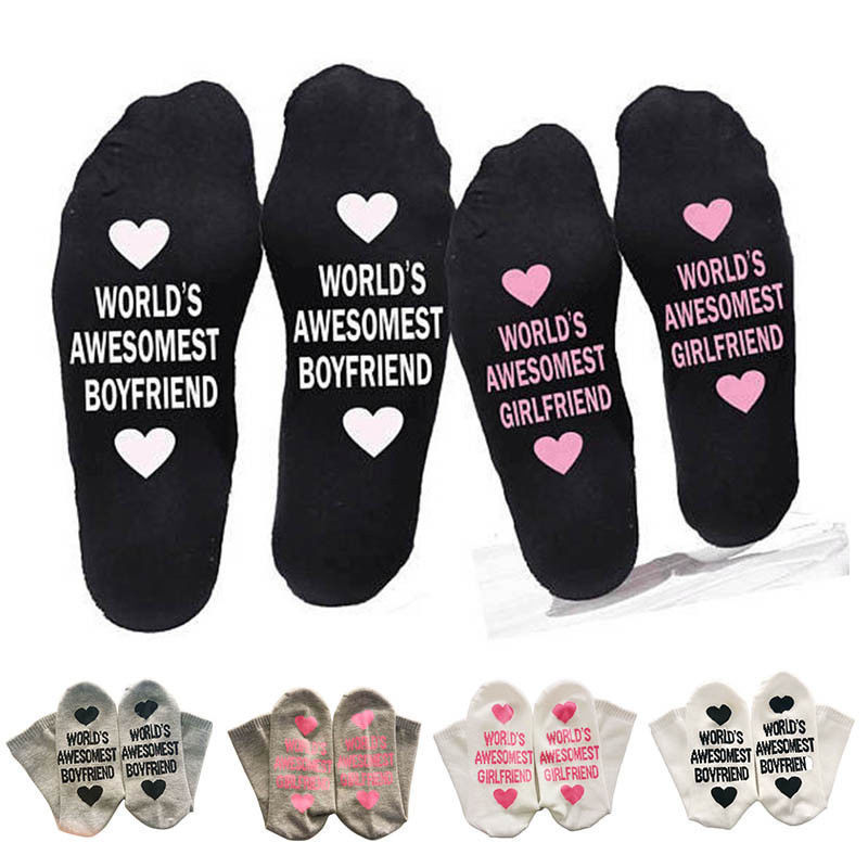 Cotton Letter Print Socks - view 8