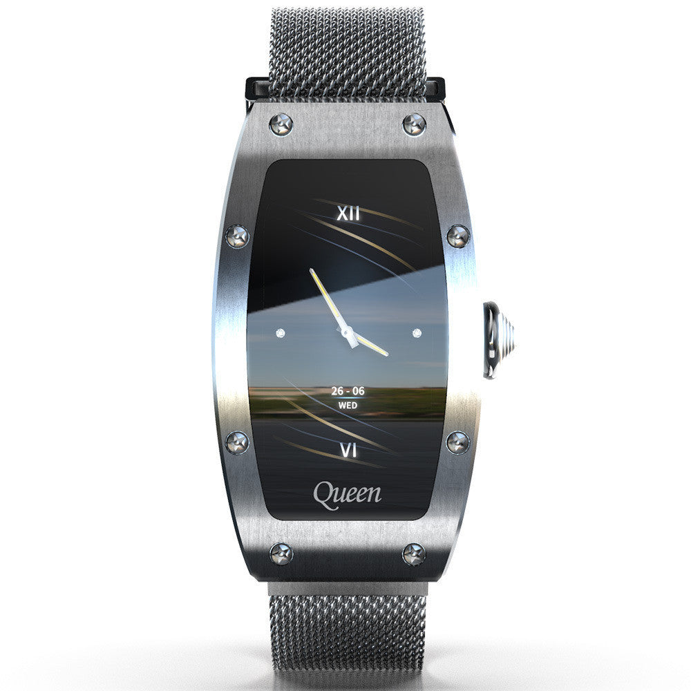 Women's tech silver smart watch