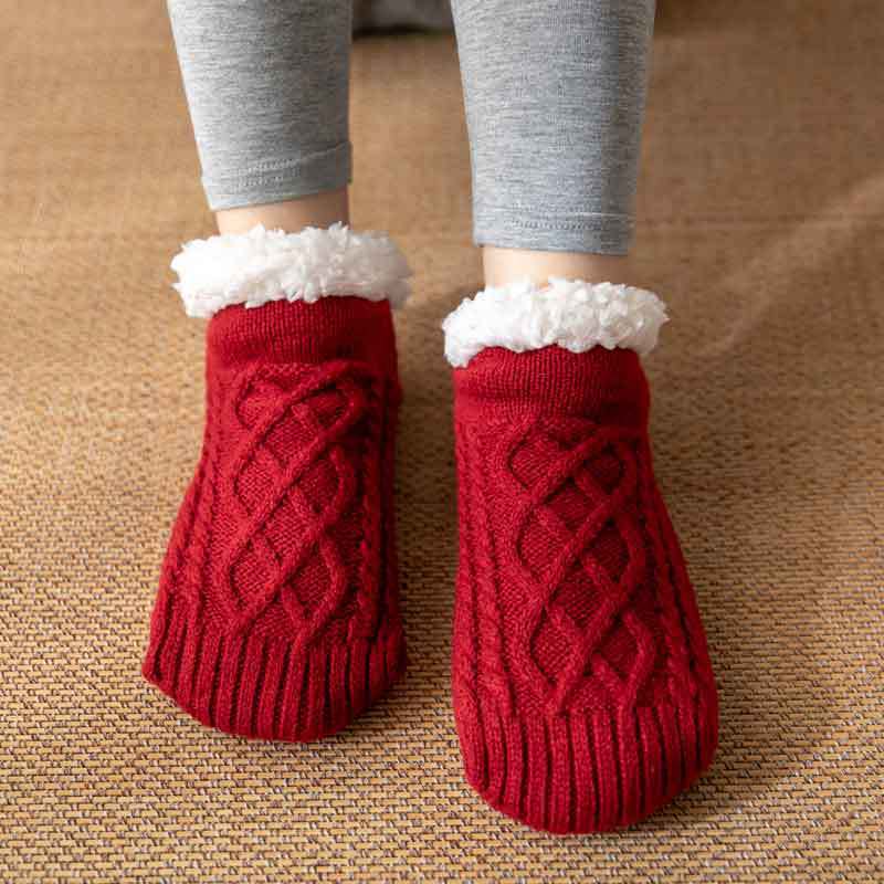 Knitted Plush Non-Slip Socks - view 4