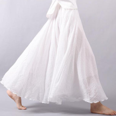Women's wite saia summer skirts