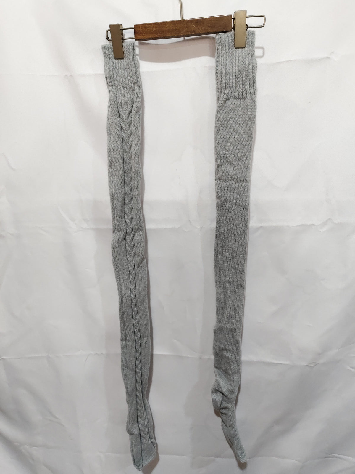 Extra Long Knit Thigh High Socks - view 2