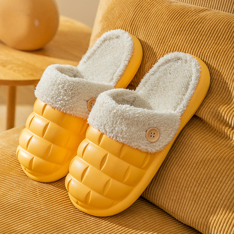 Women's yellow EVA slippers