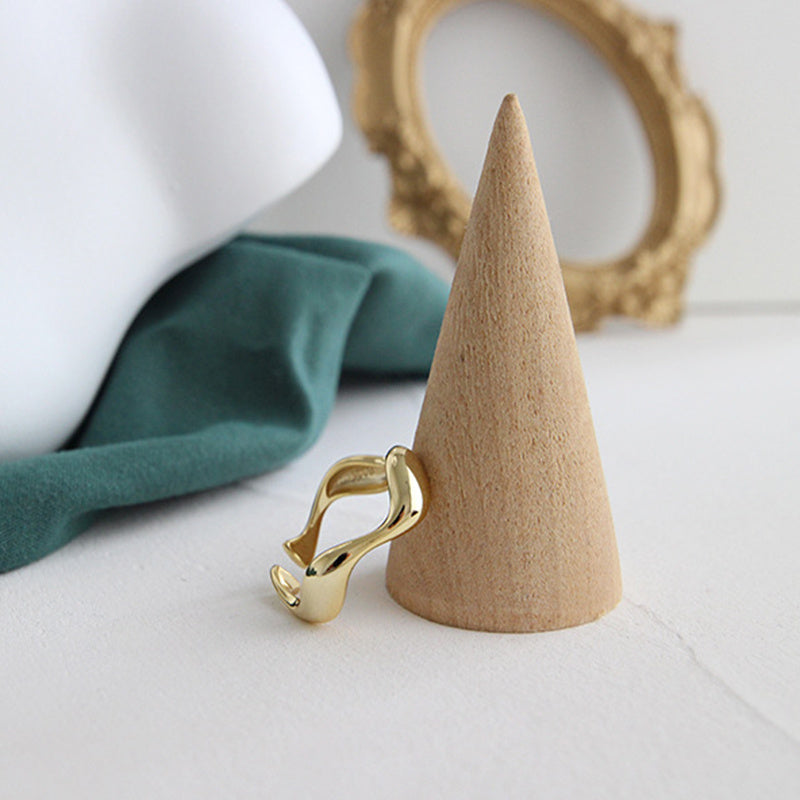 Women's S925 wavy ring