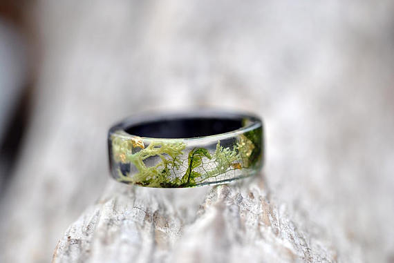 Alternate view: Unisex handmade resin rings