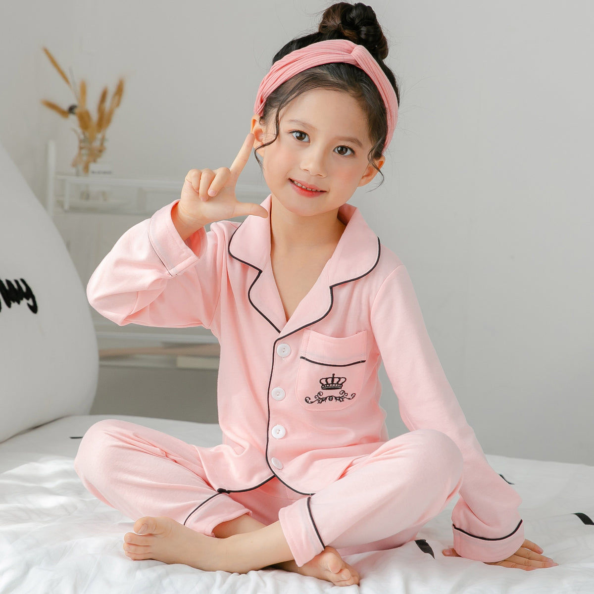 Girls cotton pajamas