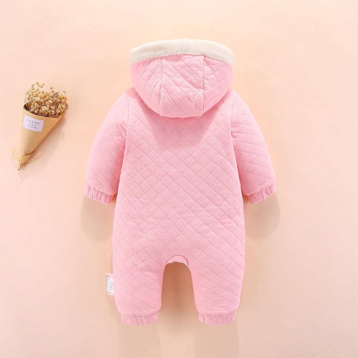 Girls pink romper