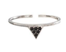 Women's black 925 sterling silver rings