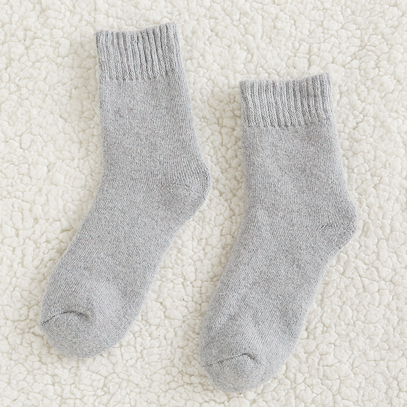 Women's grey super thick socks