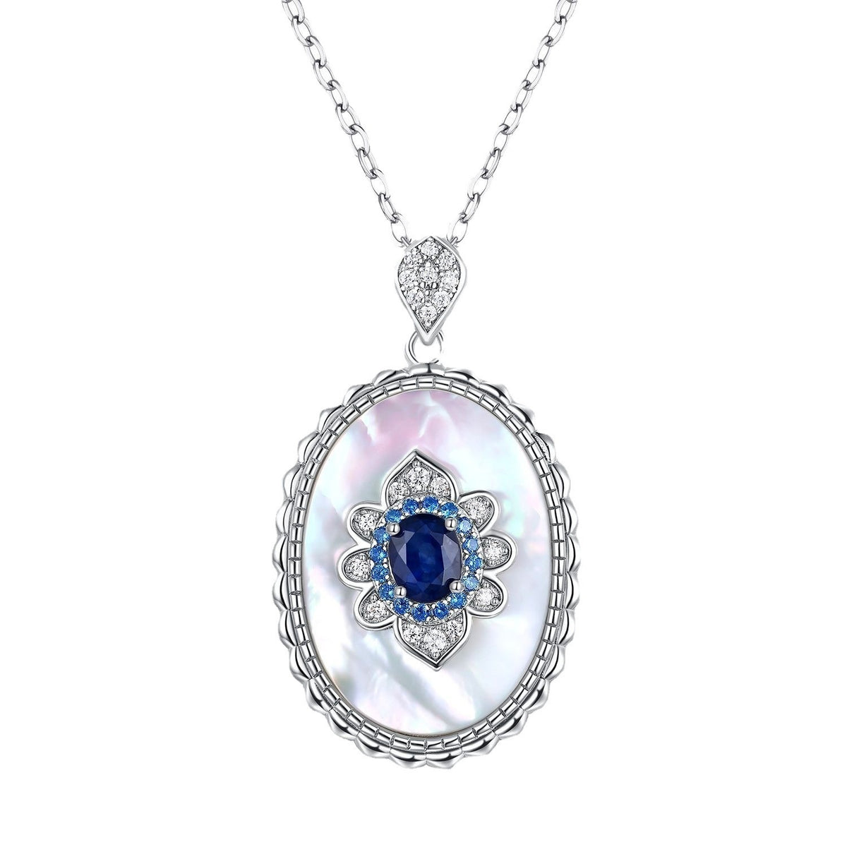 Women's platinum gold pendant