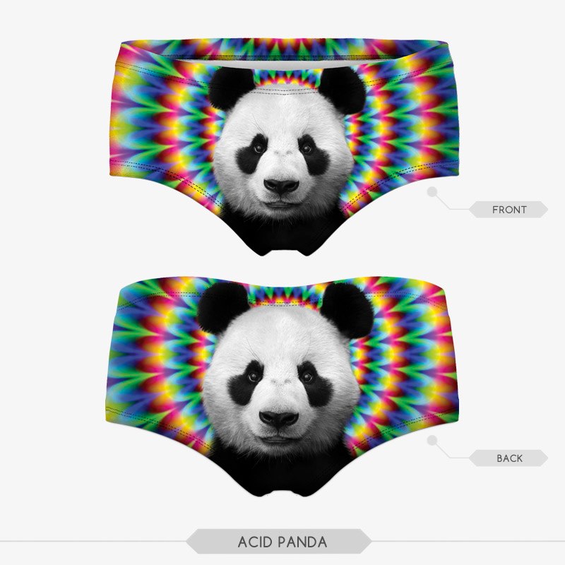 Women's 3D cat print panties