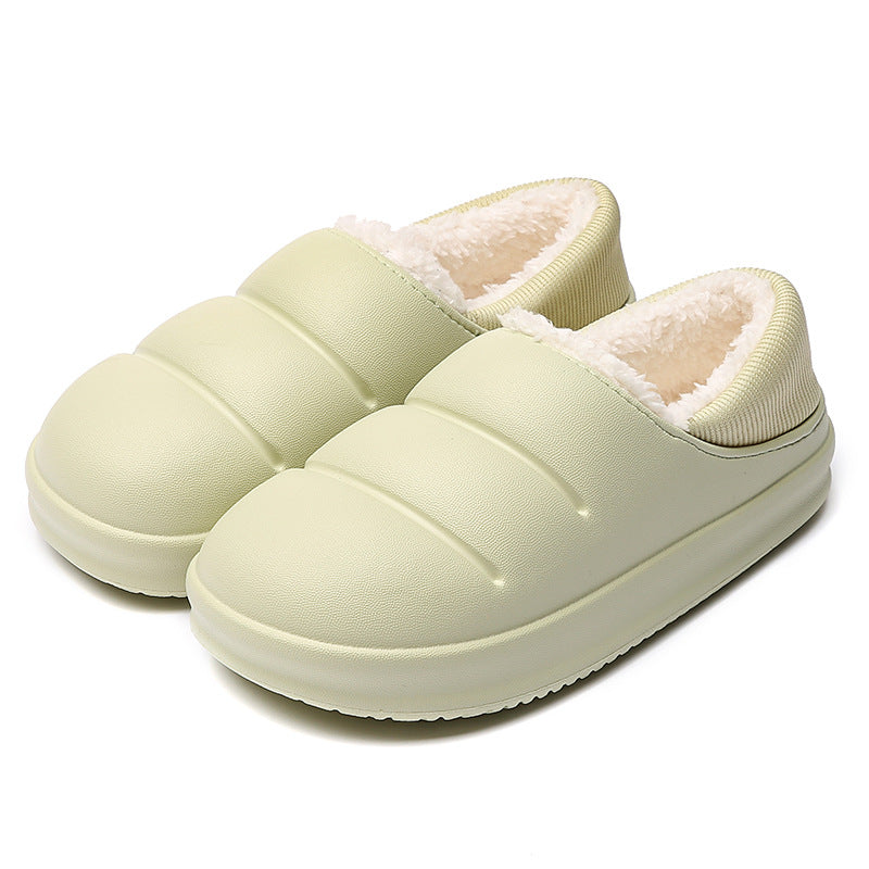 Unisex green waterproof slippers