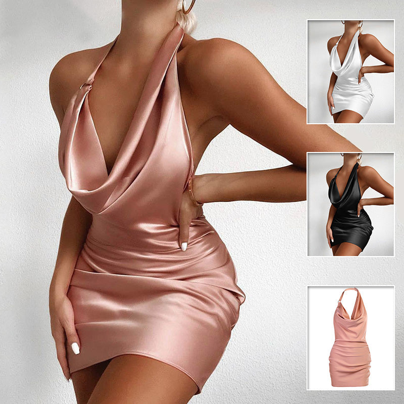 Women's satin party dress