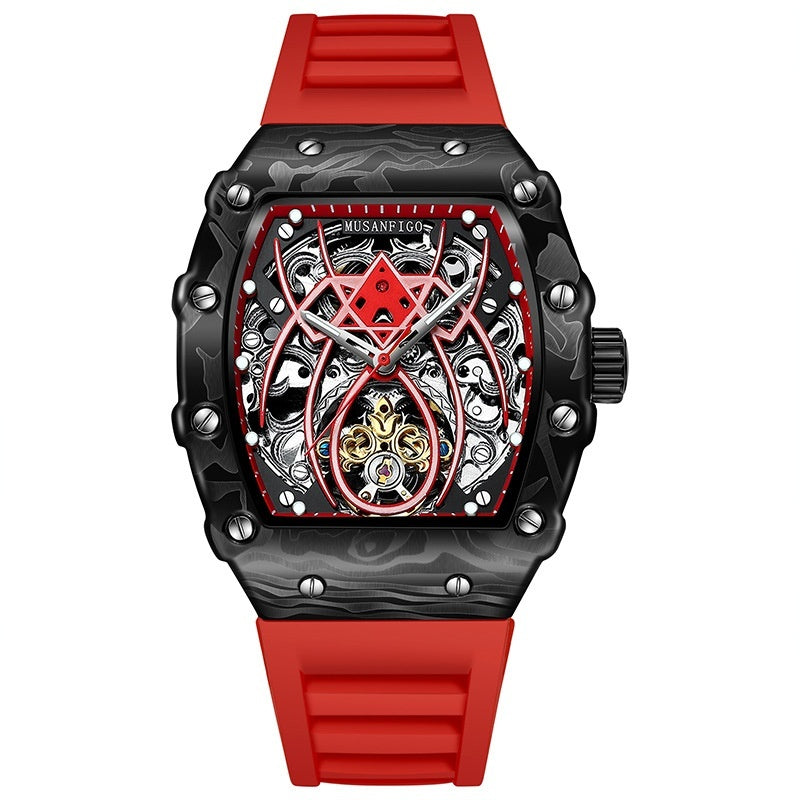 Tonneau automatic skeleton watch - view 8