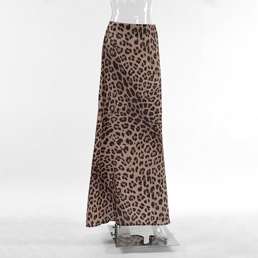 Alternate view: Women's leopard print dress mermaid skirt