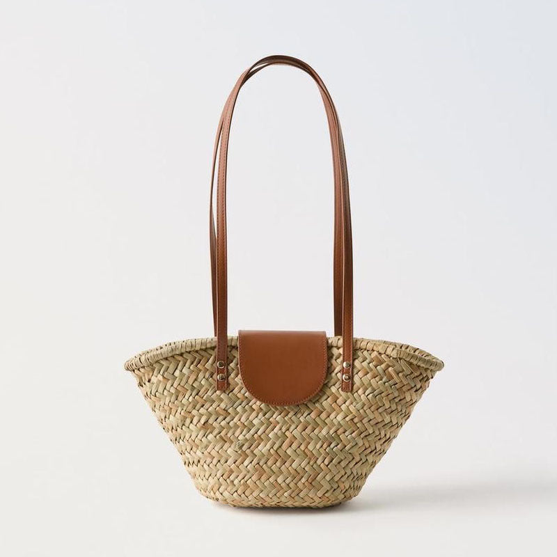 Women's rattan woven bag