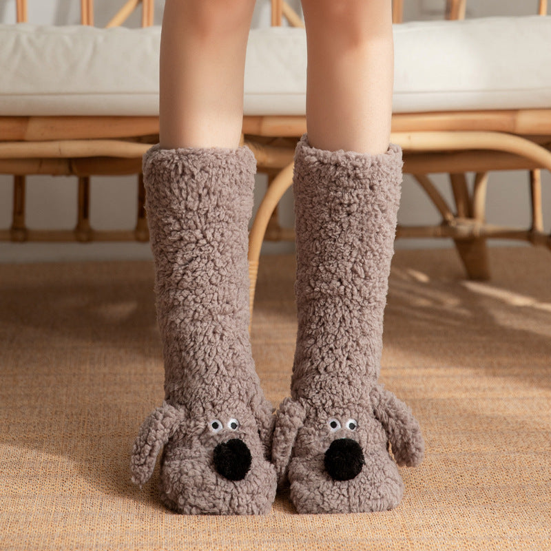 Cute Dog Plush Non-Slip Socks - view 4
