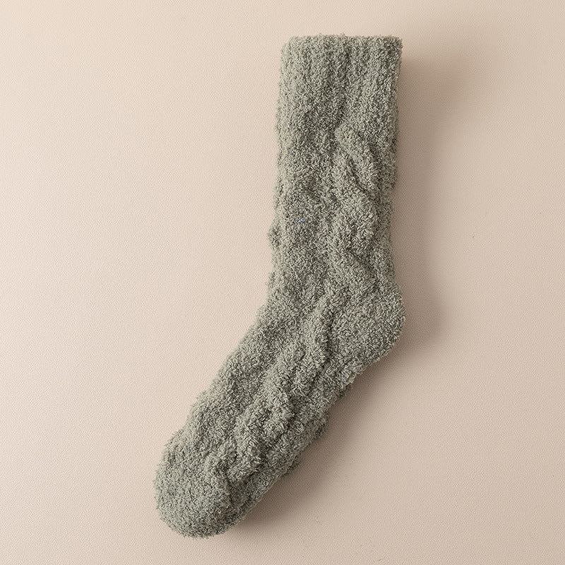 Thick Fuzzy Coral Fleece Socks - view 12