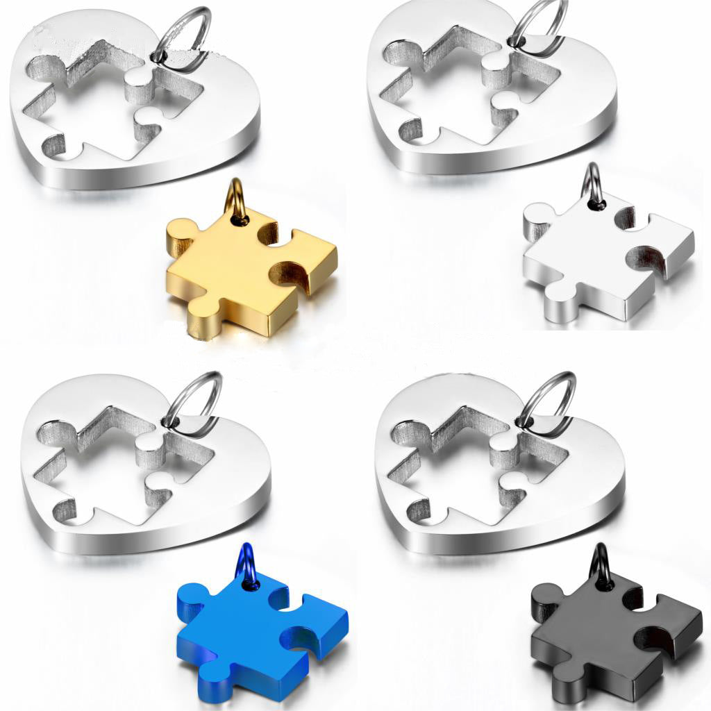 Alternate view: Unisex love pendant necklace