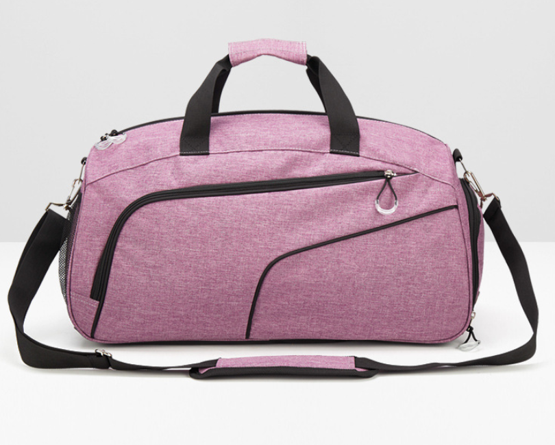 Unisex pink wet & dry gym bag