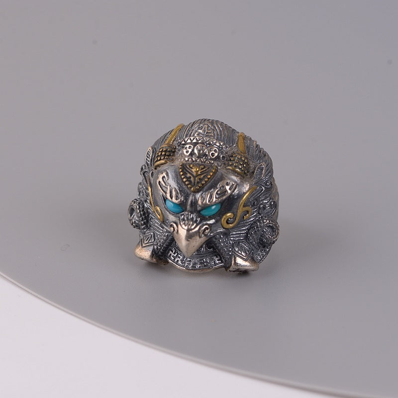 Alternate view: Unisex vintage silver ring