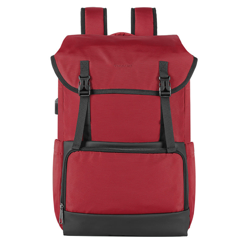 Unisex red backpack