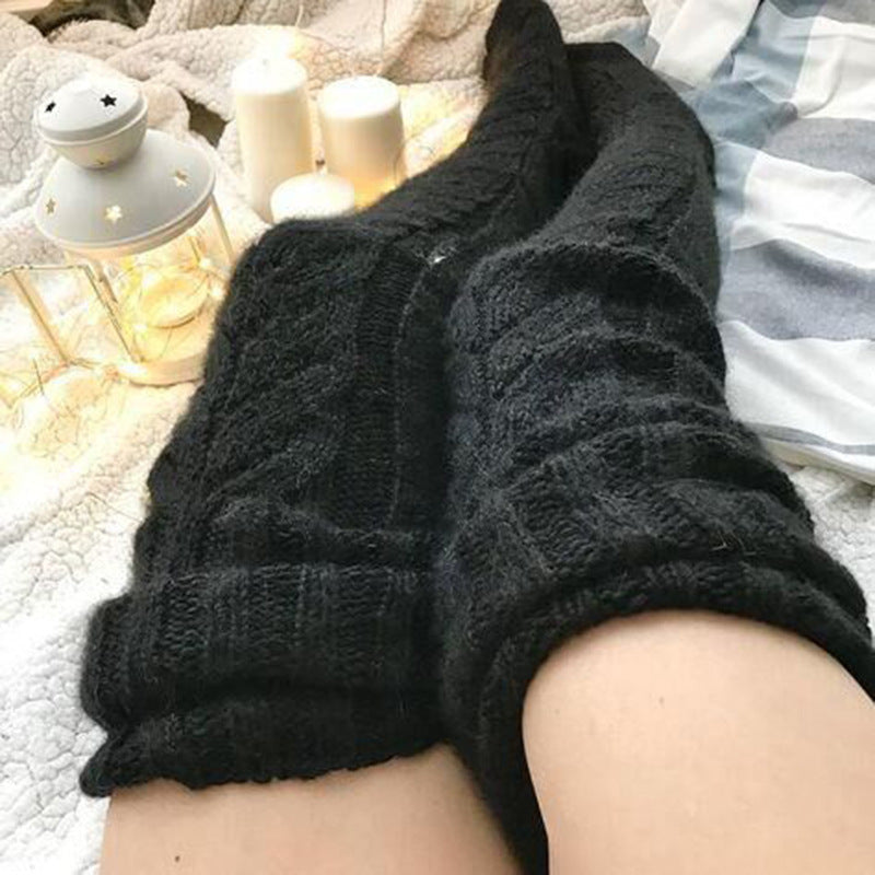 Extra Long Knit Thigh High Socks - view 7