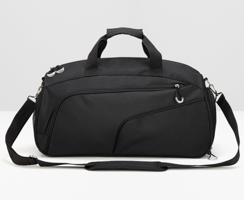 Unisex black wet & dry gym bag