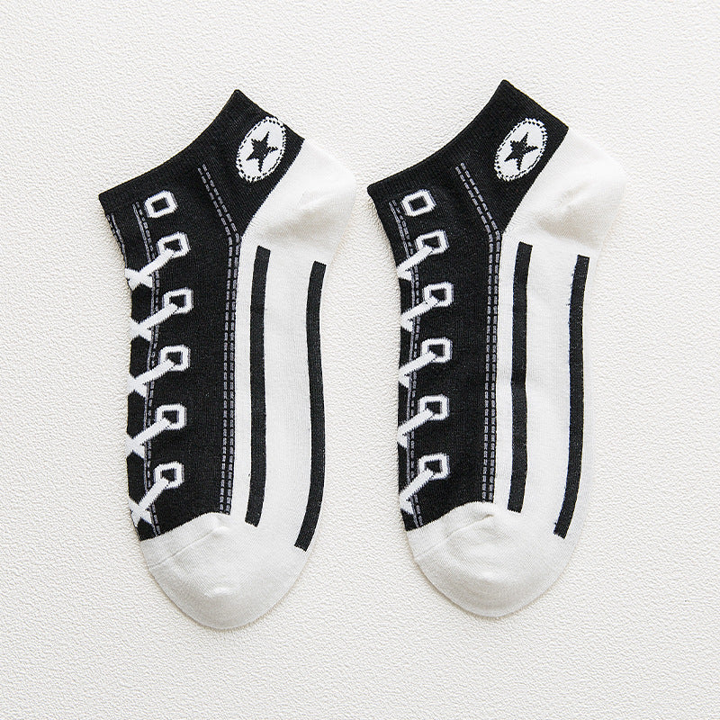 Low Cut Cotton Boat Socks - view 2