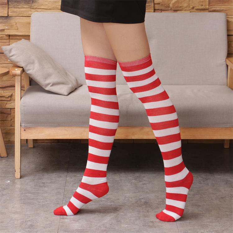 Striped Over The Knee Socks - view 9