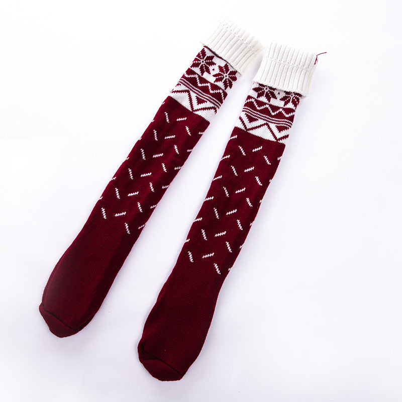 Christmas Knit Slouch Socks - view 2