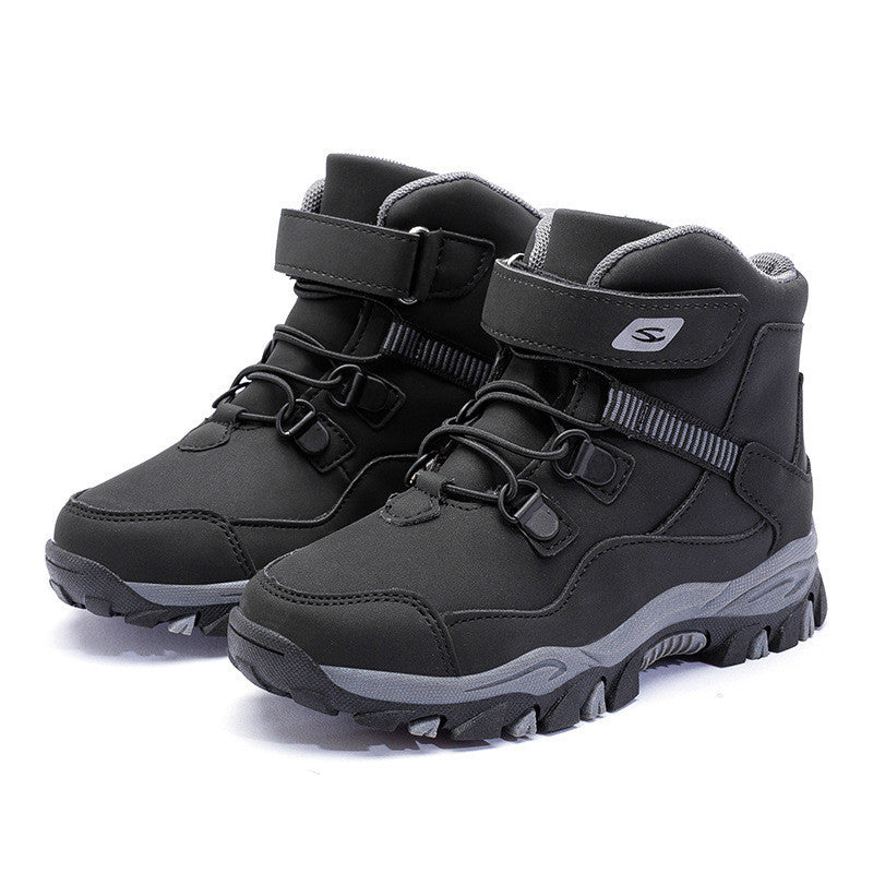 Boys black martin boots