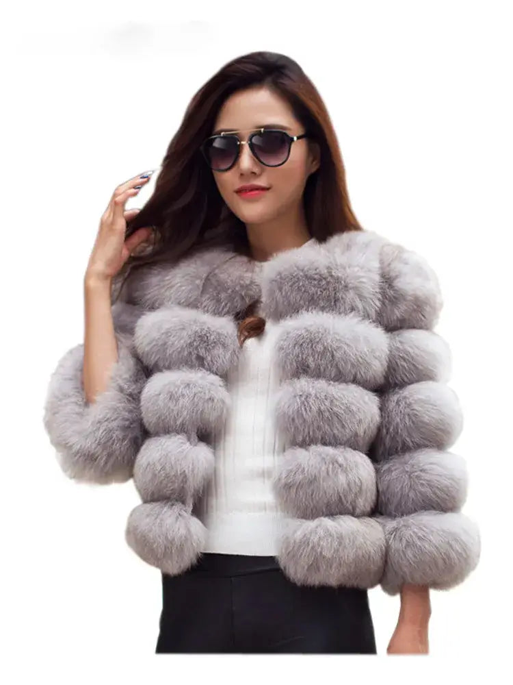 Women's fluffy coat